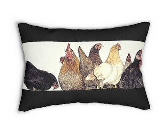 Rustic Farm Animal Home Decor | Rooster Throw Pillow | Farmhouse Decor | Country Accent Piece