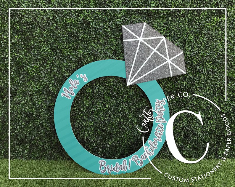 Ring Photo Booth Frame Engagement Ring Photo Booth Prop Etsy