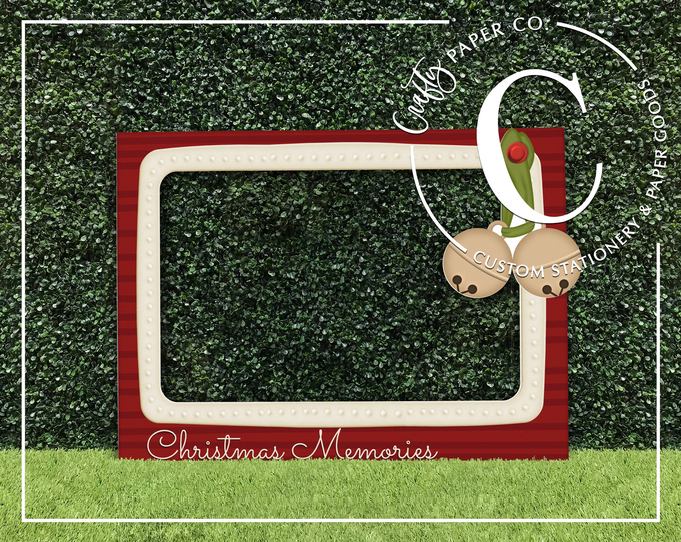 Christmas photo booth frame Holiday photo booth prop Etsy