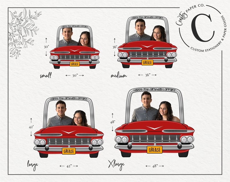 Grease photo booth frame 1950's photo booth prop Etsy