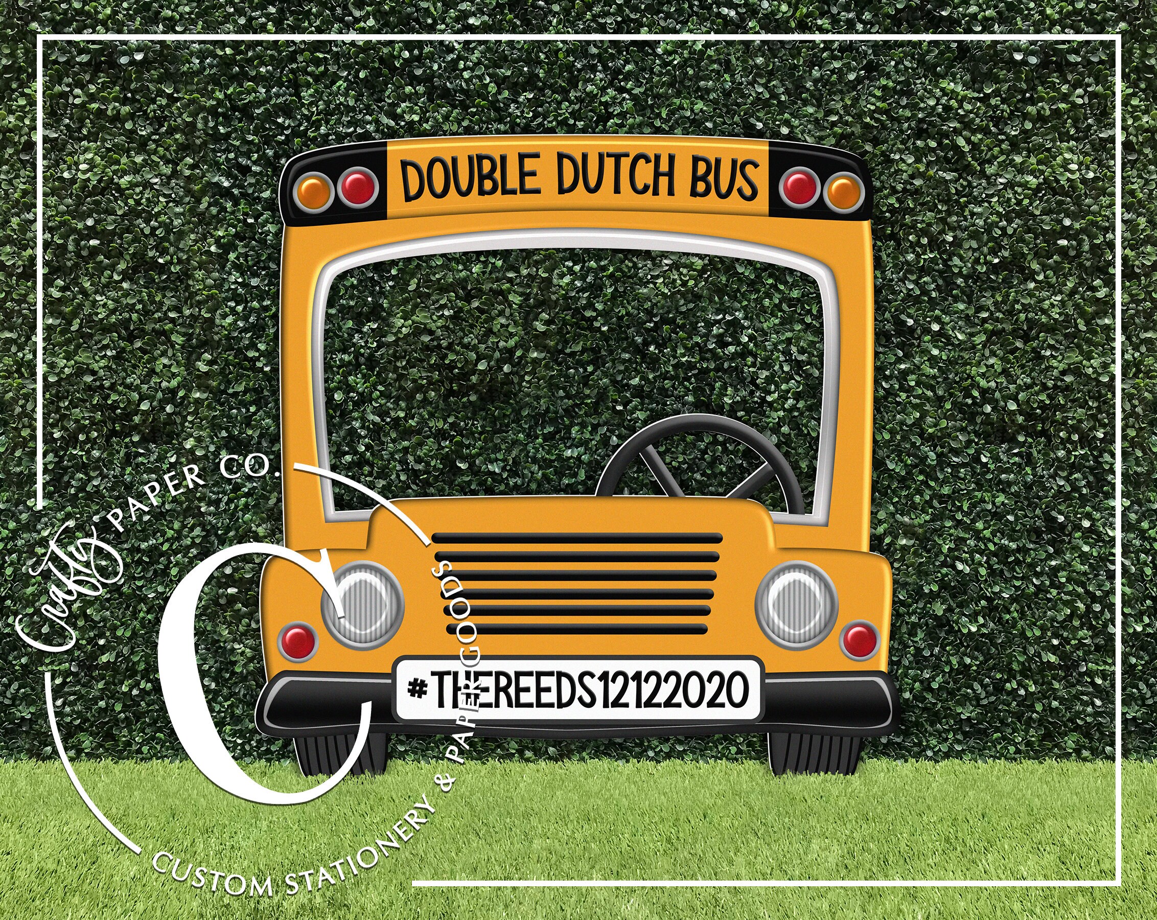 Back to school photo booth frame School Bus photo booth prop Etsy