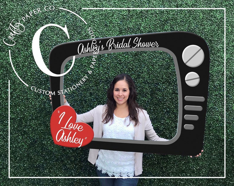 Retro TV Photo Booth Frame Vintage Photo Booth Prop Etsy