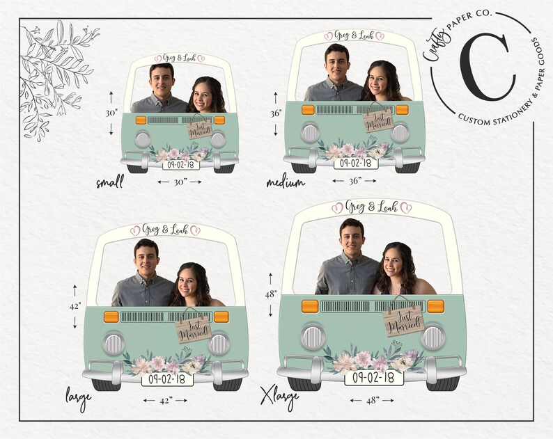 VW Bus Photo Booth Frame VW Bus Photo Booth Prop Wedding Etsy