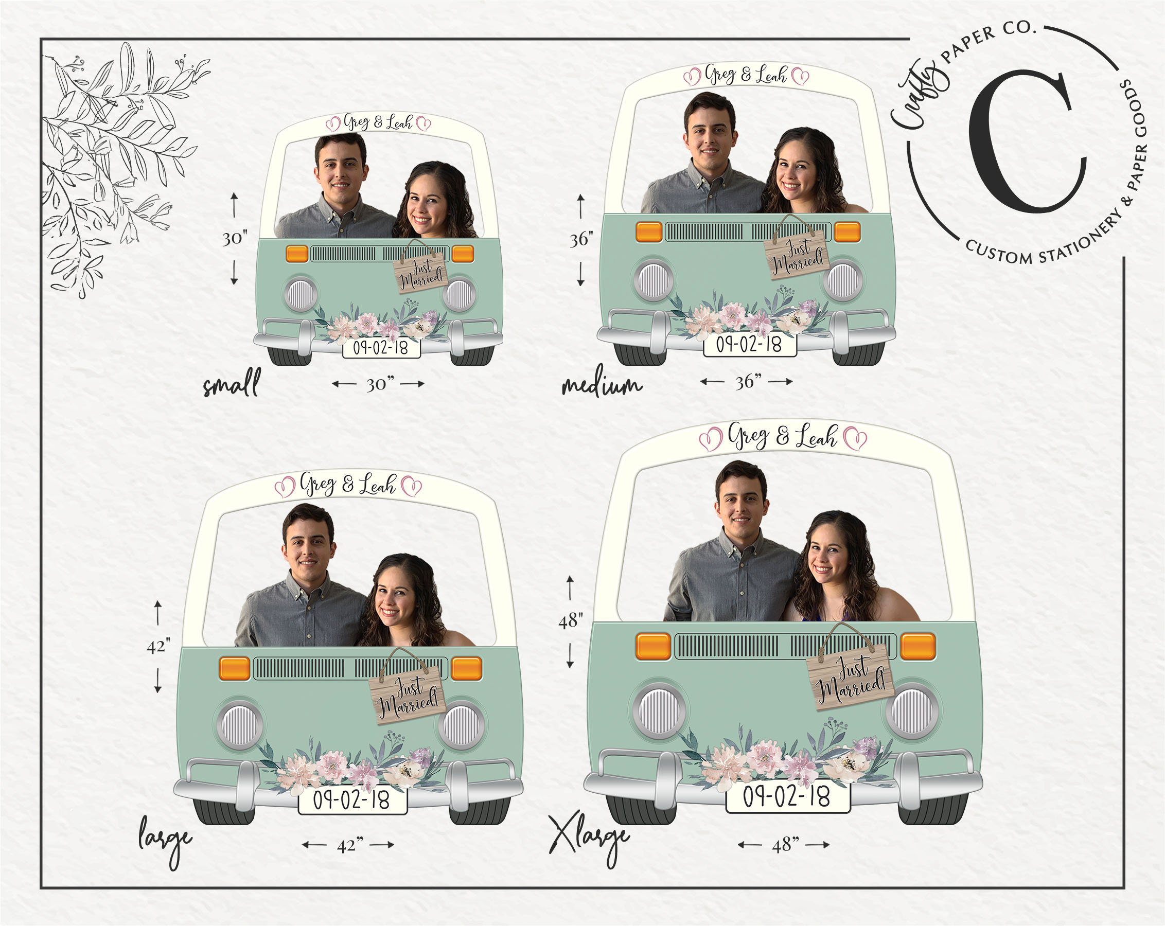 VW Bus Photo Booth Frame VW Bus Photo Booth Prop Wedding - Etsy