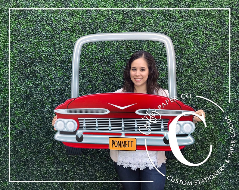 Grease photo booth frame 1950's photo booth prop Etsy