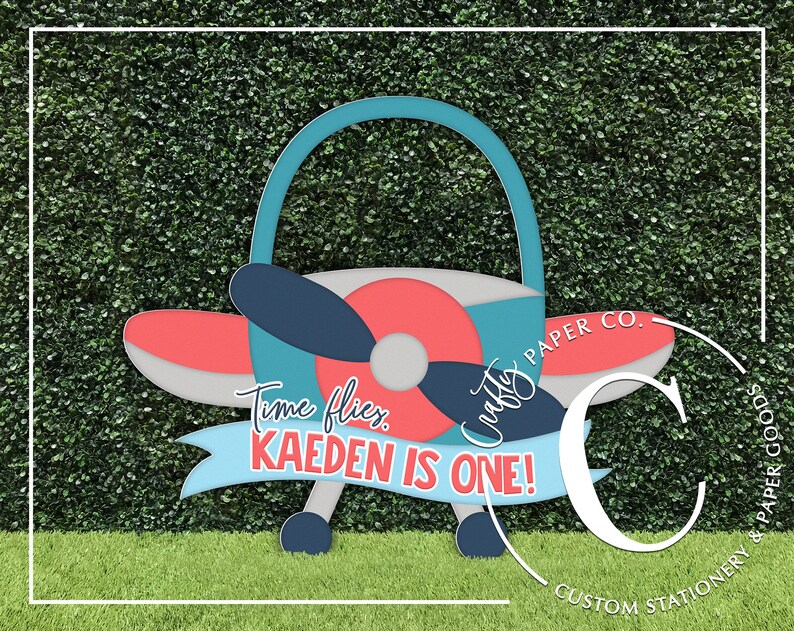 Airplane Photo Booth Frame Plane Photobooth Prop Time Etsy