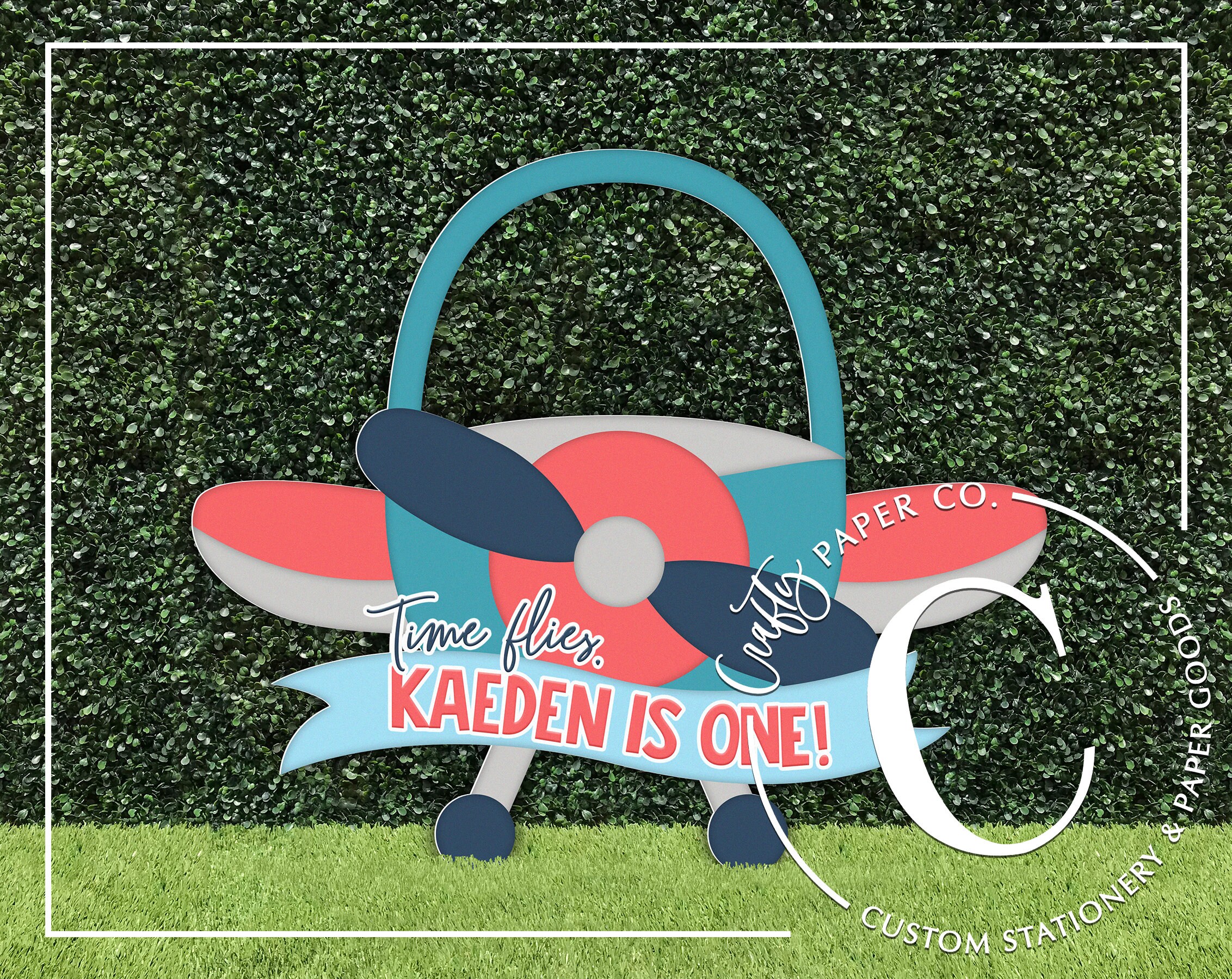 Airplane photo booth frame Plane photobooth prop Time Etsy