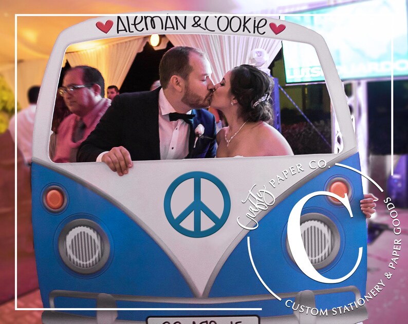 Car Photo Booth Frame VW Bus Photo Booth Prop Wedding Etsy