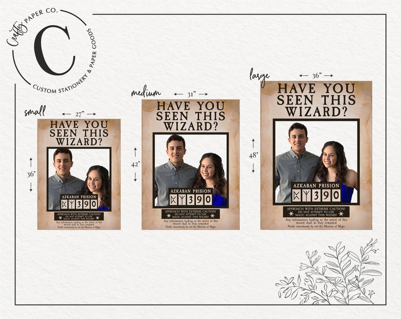 Harry Potter photo booth frame Have you seen this wizard Etsy