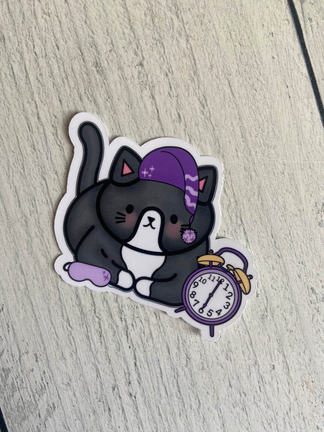 Rosie’s Bedtime Waterproof Vinyl Cat Sticker - Etsy