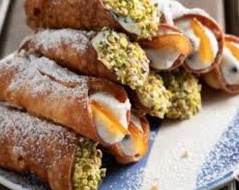 Juego de cannoli, cortador tradicional hecho a mano + formas ecológicas, moldes para postres italianos sicilianos