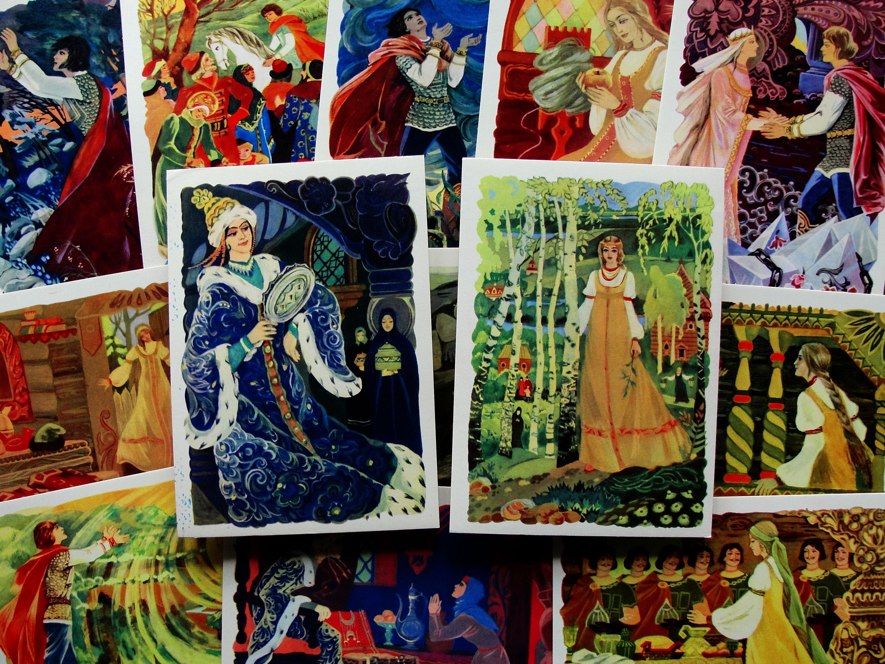 Tale Of Dead Princess And Seven Knights Cards Set Of 16 Etsy