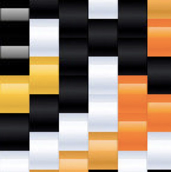 PDF Pattern, Tiger Cub in Peyote/brick Stitch Miyuki Seed