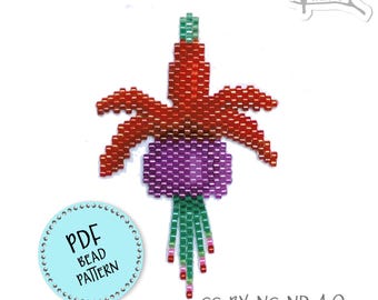 PDF Pattern, Panther, Peyote/brick Stitch Seed Bead Pendant/brooch