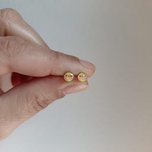 Handmade kawaii mini stud earrings – cute chick studs – cute earrings – small stud earrings – girl's gift