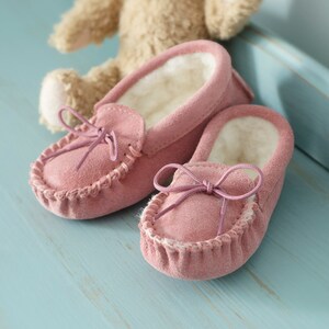 Children's moccasin slippers hotsell