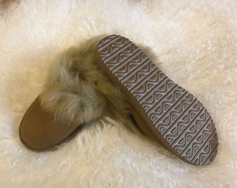 ladies mule slippers hard sole