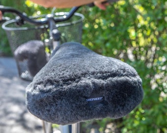 lambswool bike seat cover
