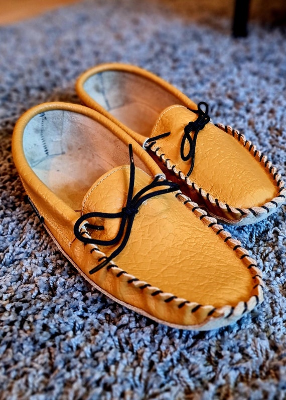 mens unlined leather slippers