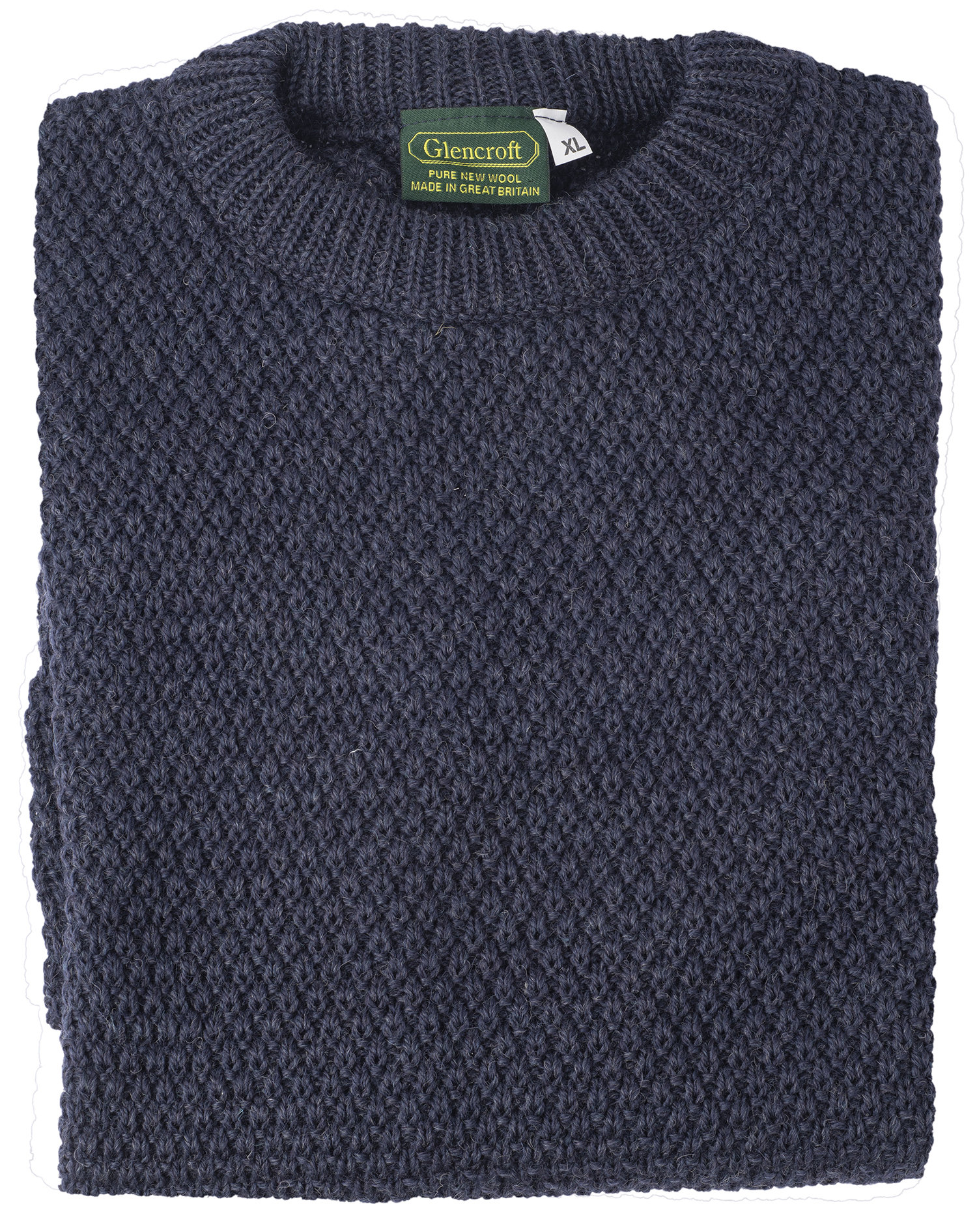 Men's Spare Yarn 100% Wool Knitted Jumper Fine Knit -  Sweden