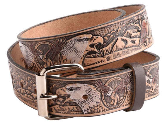 Ceinture Anglaise 48 Cuir Marron Neuve – Modèle EE-17 Sans Marque
