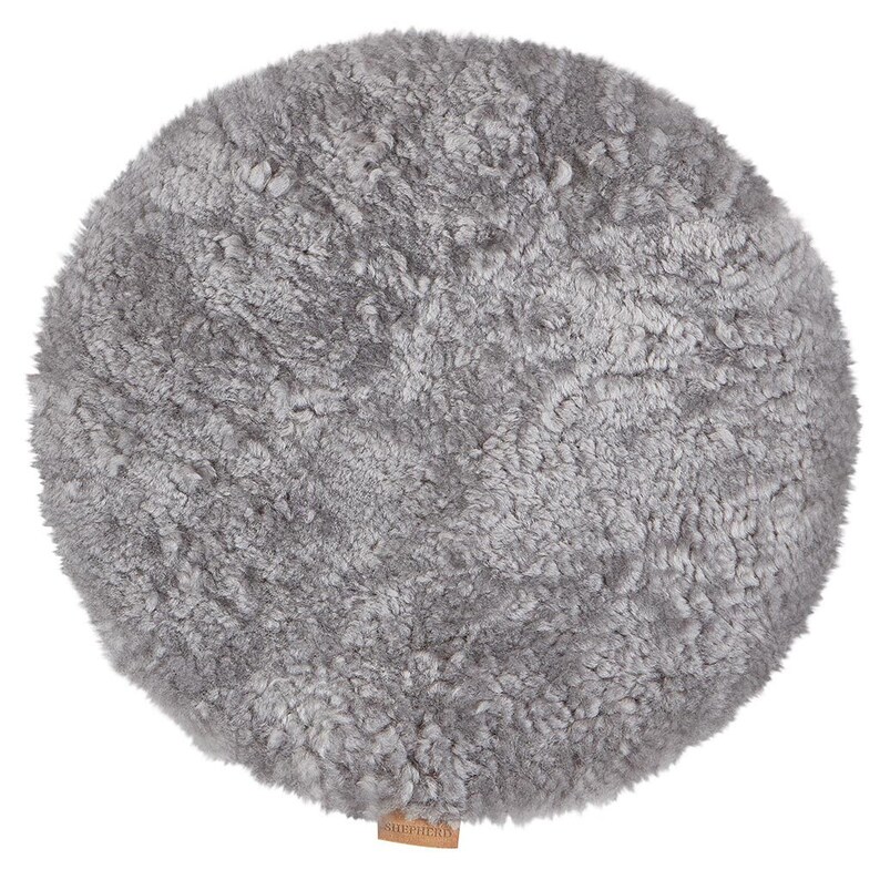 Round Curly Sheepskin Seat Cushions Etsy