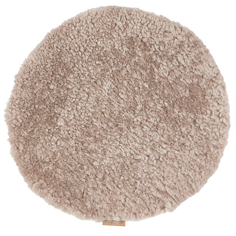 Round Curly Sheepskin Seat Cushions Etsy