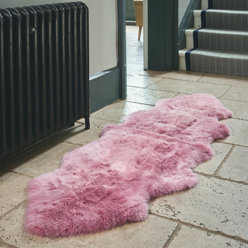 Pink Sheepskin Rugs - Etsy Canada