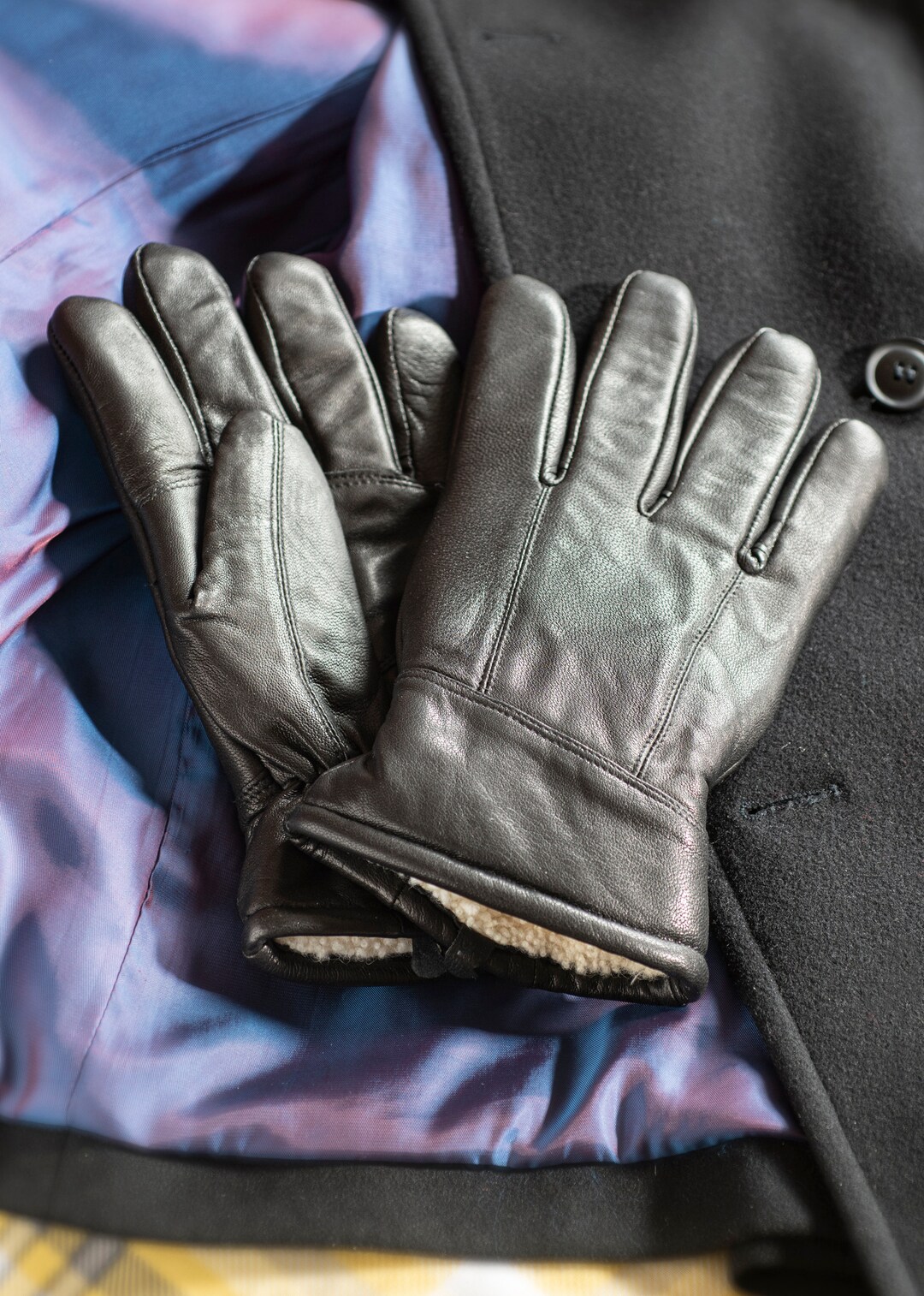 Men's Luxury Genuine Leather Hand Stitched Gloves With Premium ...