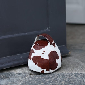 Cowhide Splash Doorstops