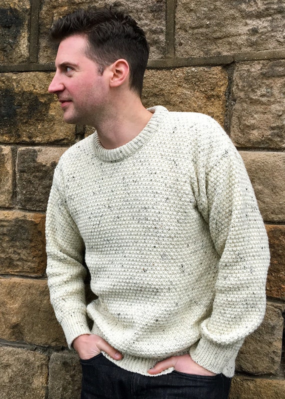 Men's Adults' Spare Yarn British Wool Chunky Jumper - Etsy UK