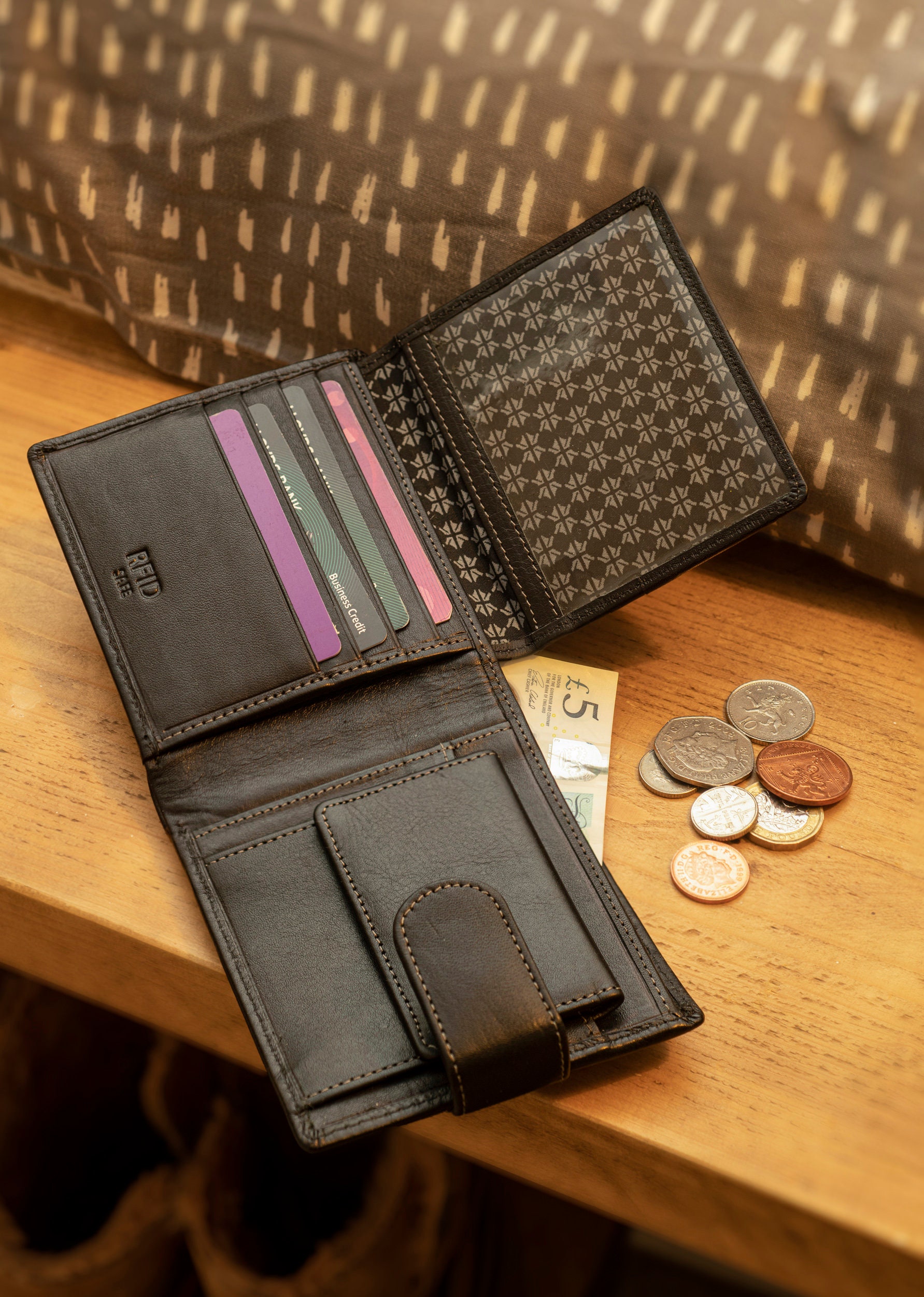 Mans Wallets RFID Blocking Wallet for Men UK Real -  Norway