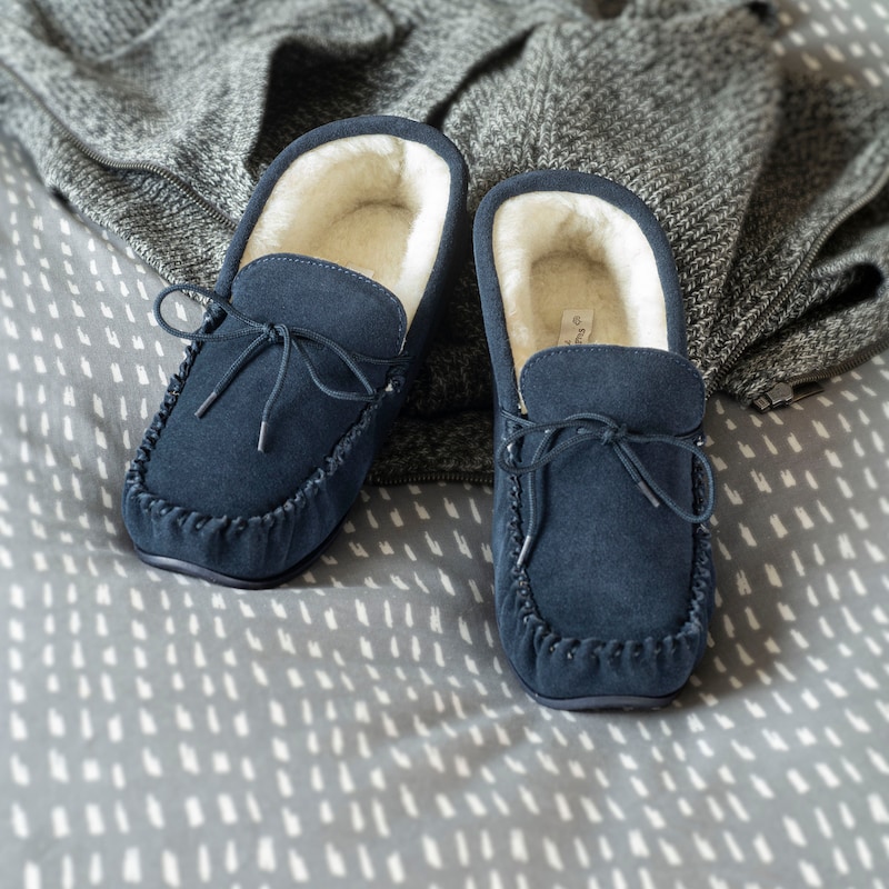 Sheepskin Hard Sole Slipper - Etsy