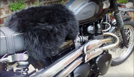 Sheepskin Motorcycle Seat Cover Pad – Driver