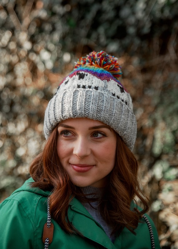 thurley knitted bobble hat