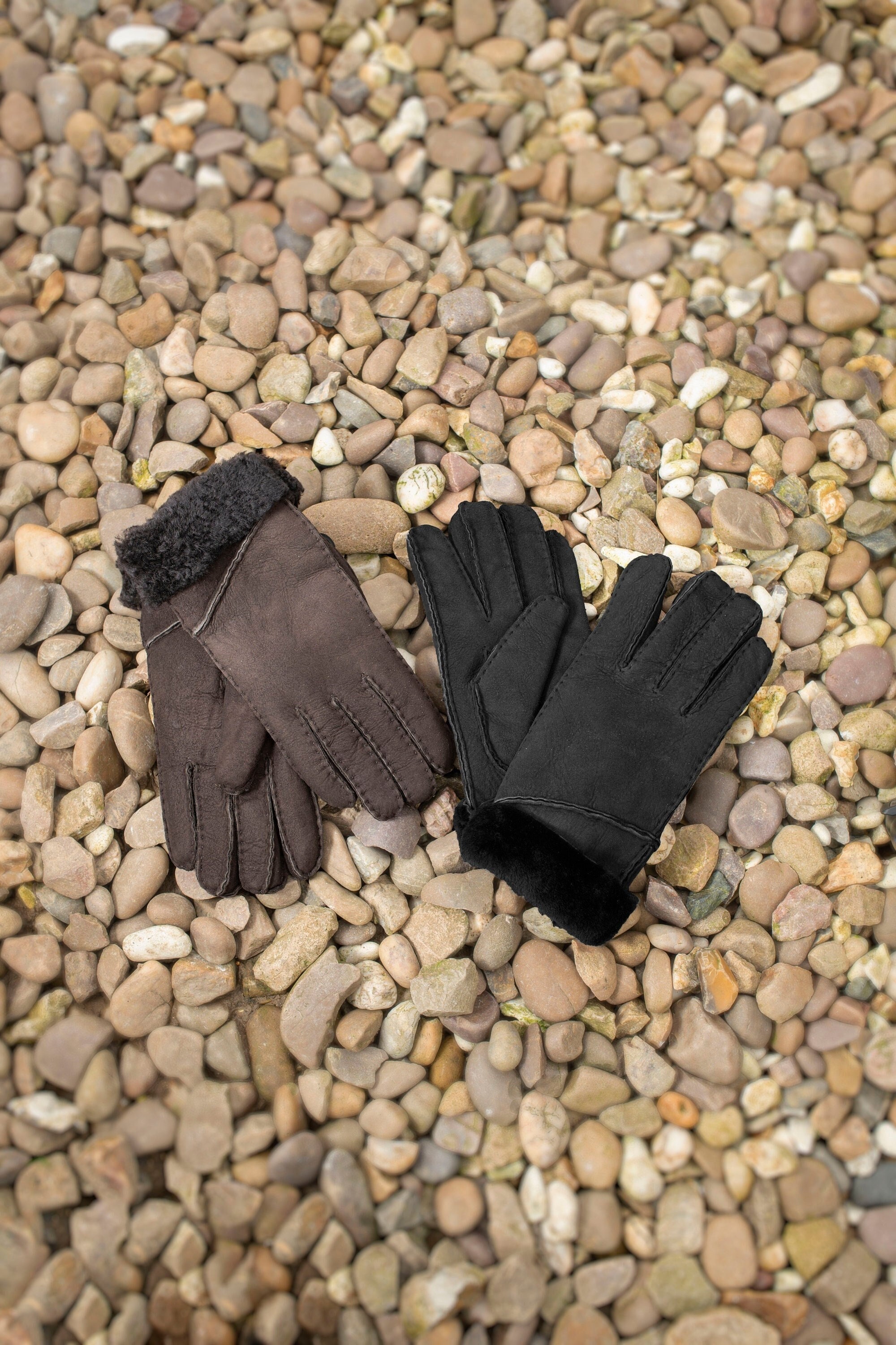 Fingerless Sheepskin Gloves - Main Image