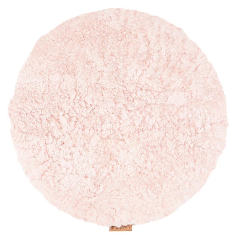 Round Curly Sheepskin Seat Cushions Etsy
