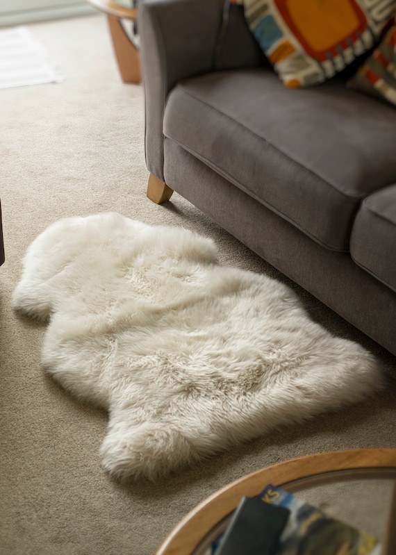 Echte Schaffell Teppich 100% Natürliche Grade A Creme Leinen Qualität  British Sourced Moorland Fell Pelt Groß Einzel Doppel Quad -  Schweiz