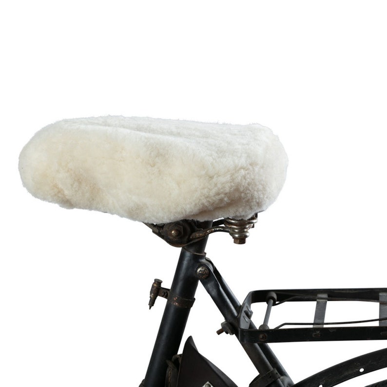 lambswool bike seat cover