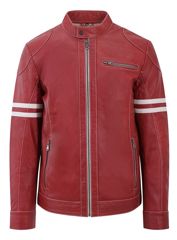 Mens premium leather clearance jackets