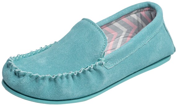 Ladies unlined moccasin slippers sale