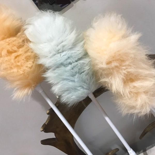 Genuine Lambswool Duster with Telescopic Plastic Handle