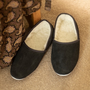 Totes mens sheepskin slippers sale