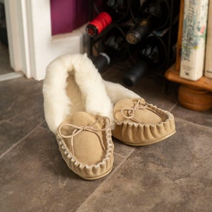 Fleece moccasins deals