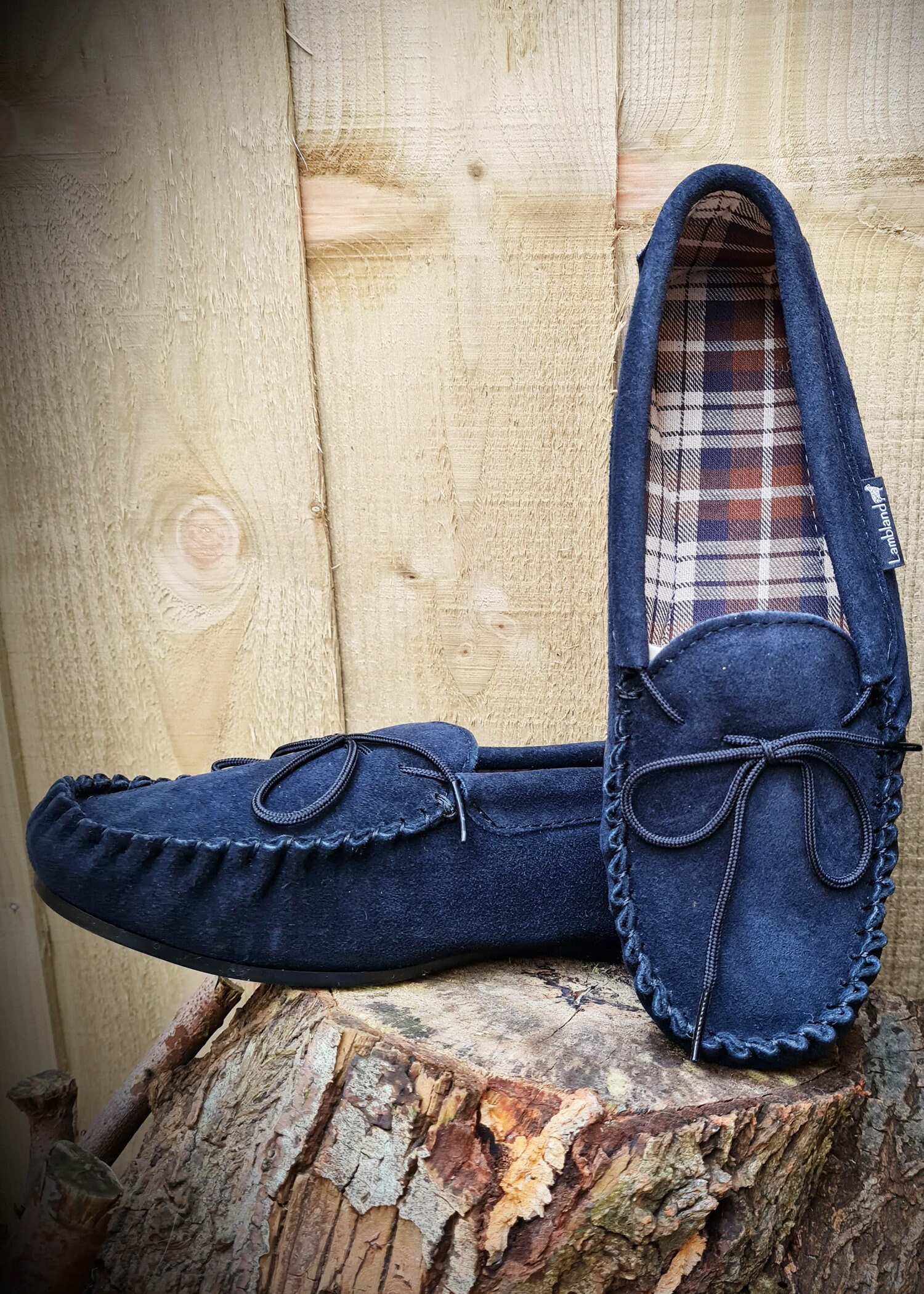 Chaussons Mocassins Homme Daim Hiver Zigzagger - Doublure Laine, Mémoire De Forme, Antidérapants