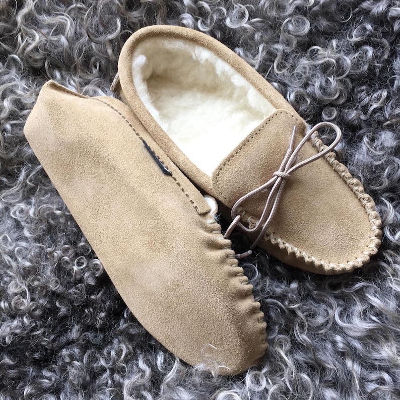 lambswool moccasins