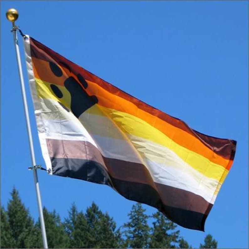 Bear Pride Flag, 3x5 Feet, Understand the Meaning of the Bear Flag, and ...