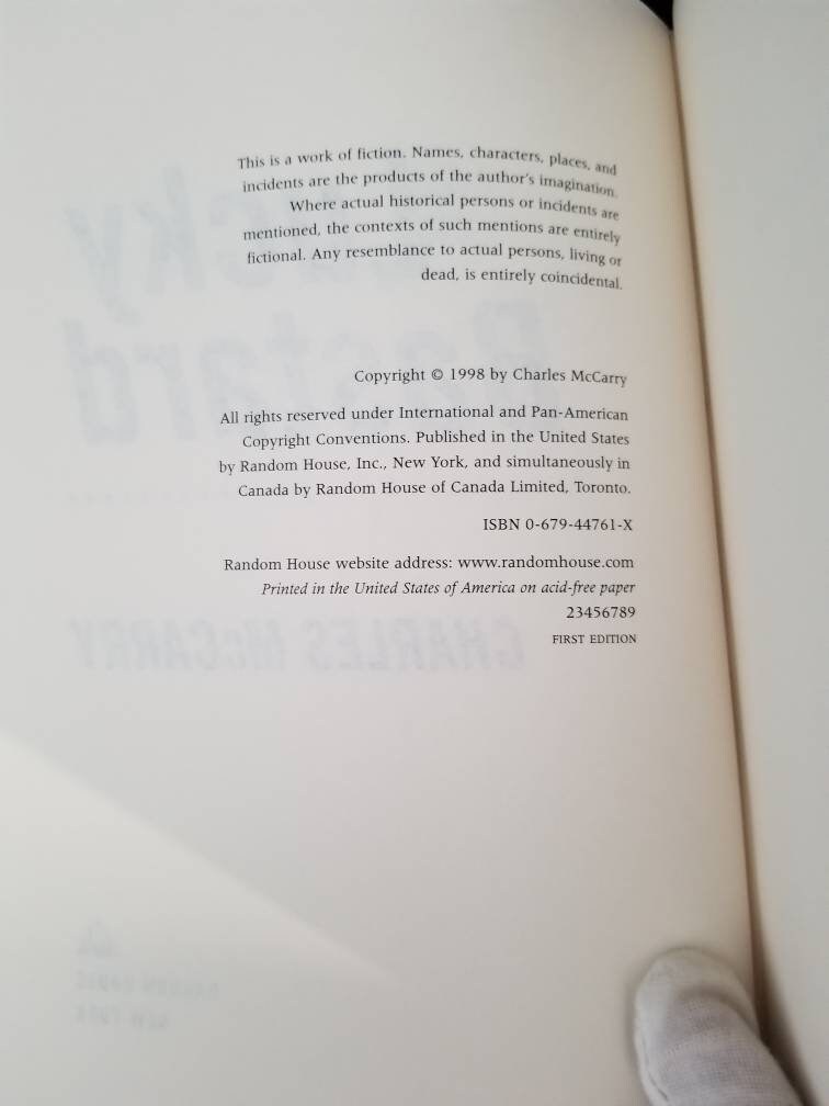 Lucky Bastard Charles Mccarry 1998 Random House First Edition Etsy UK