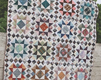 Parquet Digital Throw Quilt Pattern