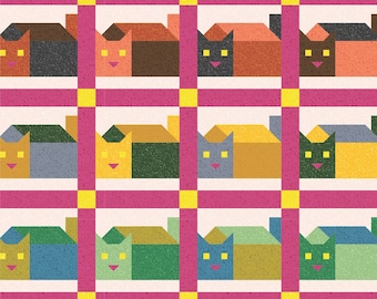 Housecat Digital Quilt Pattern